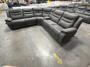 Kelsee Fabric Power Reclining Sectional