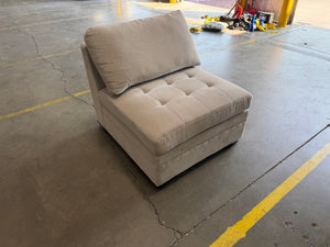 Tisdale Armless Chair – Beige