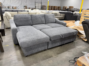 Aria Sofa Chaise – Gray