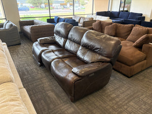 Aleena Leather Power Reclining Sofa