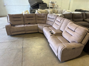 Carmelo Fabric Power Sectional