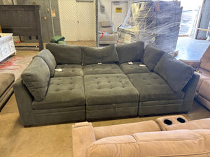 ThomasVille Tisdale 6-Piece Fabric Sectional - Gray