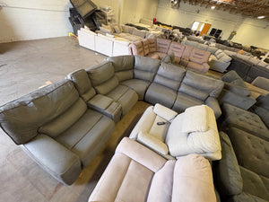 Sweeney Fabric Power Reclining Sectional