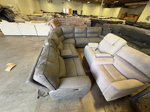 Sweeney Fabric Power Reclining Sectional
