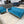 Blue MCM Velvet Sofa and Chair
