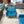 Blue MCM Velvet Sofa and Chair