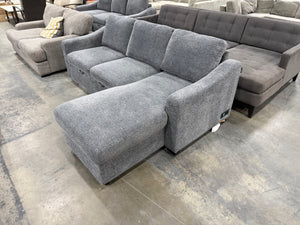 Coddle Aria Fabric Sleeper Sofa with Reversible Chaise and Storage