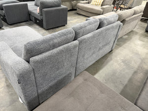 Coddle Aria Fabric Sleeper Sofa with Reversible Chaise and Storage