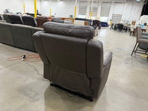 Hamlin Leather Power Recliner with Power Headrest & Power Lumbar