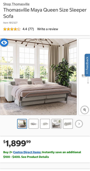 Thomasville Maya  Queen Sleeper Sofa