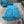 Blue MCM Velvet Sofa and Chair