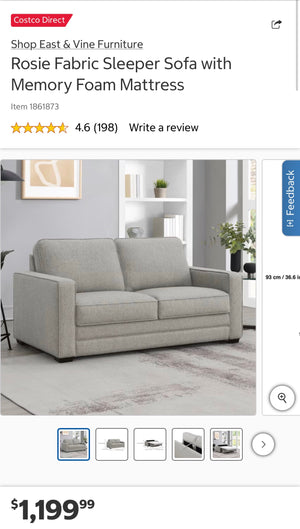 Rosie Fabric Sleeper Sofa