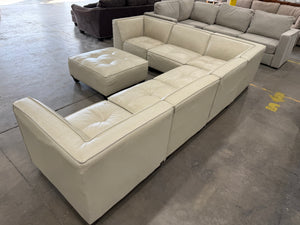 Abbyson Wallingford 7-Piece Leather Sectional