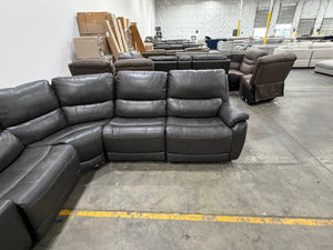 Wylder Leather Power Sectional