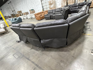 Wylder Leather Power Sectional