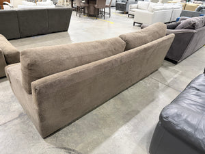 Oversized Brown Sofa and Chair