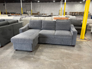 Coddle Aria Fabric Sleeper Sofa with Reversible Chaise and Storage