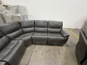 Wylder Leather Power Sectional