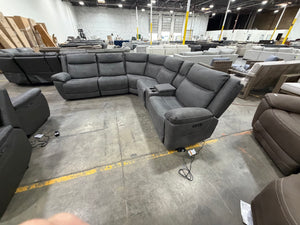 Zakary Fabric Power Sectional