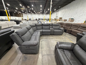 Zakary Fabric Power Sectional