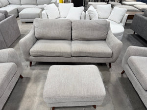 MCM Sofa, Loveseat and Chair Set with Ottoman