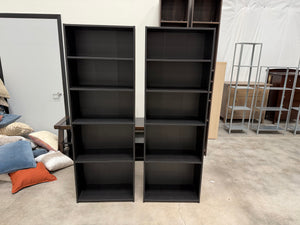 Black Bookshelf Set