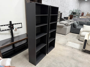 Black Bookshelf Set