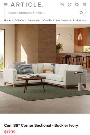 Article Ceni L-Shape Sectional