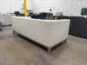 World Market Taupe Tufted Nail Head Myles Sofa