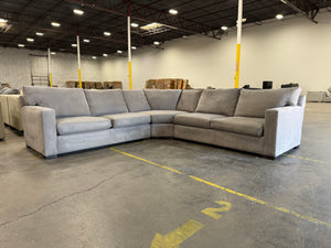 Crate and Barrel Axis 3-Piece L-Shaped Wedge Sectional Sofa