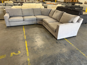 Crate and Barrel Axis 3-Piece L-Shaped Wedge Sectional Sofa