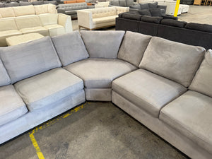 Crate and Barrel Axis 3-Piece L-Shaped Wedge Sectional Sofa