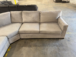 Crate and Barrel Axis 3-Piece L-Shaped Wedge Sectional Sofa