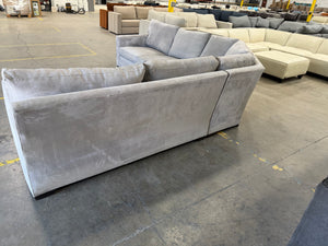 Crate and Barrel Axis 3-Piece L-Shaped Wedge Sectional Sofa