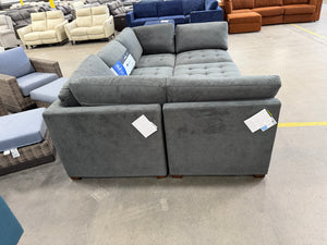 Tisdale 6-Piece Fabric Sectional - Gray