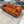 All Modern Burnt Orange Velvet Sofa