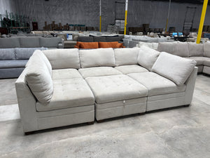 Tisdale 6-Piece Sectional - Beige