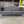 CB2 Avec Grey Sofa Brushed Stainless Steel Legs