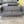 CB2 Avec Grey Sofa Brushed Stainless Steel Legs
