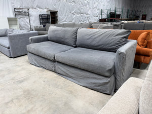 Crate and Barrel Unwind 92" Slipcovered Slipcover Sofa