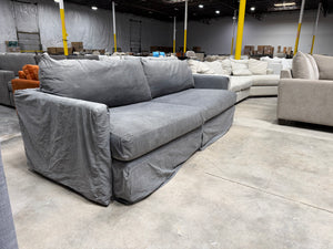 Crate and Barrel Unwind 92" Slipcovered Slipcover Sofa