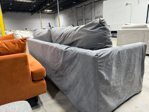 Crate and Barrel Unwind 92" Slipcovered Slipcover Sofa