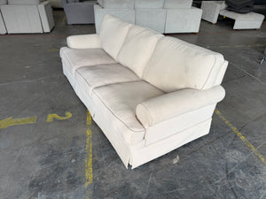 Beige 3 seat sofa