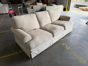Beige 3 seat sofa