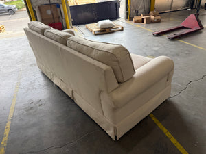 Beige 3 seat sofa