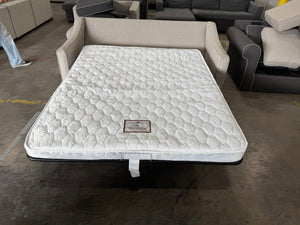 Taupe Sofa with Pullout Mattress