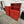 Red Kitchen Pantry Cabinet Set