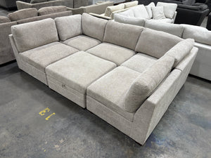 ThomasVille Tisdale 6-Piece Fabric Sectional - Taupe