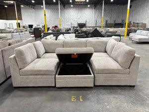 ThomasVille Tisdale 6-Piece Fabric Sectional - Taupe