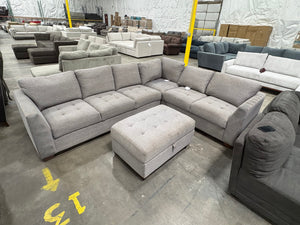 Yvette 3-Piece Fabric Sectional